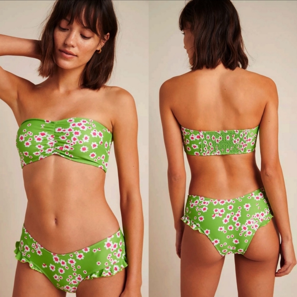 Faithfull the Brand Tia Bikini Set Bandeau Ruffle - Picture 8 of 12
